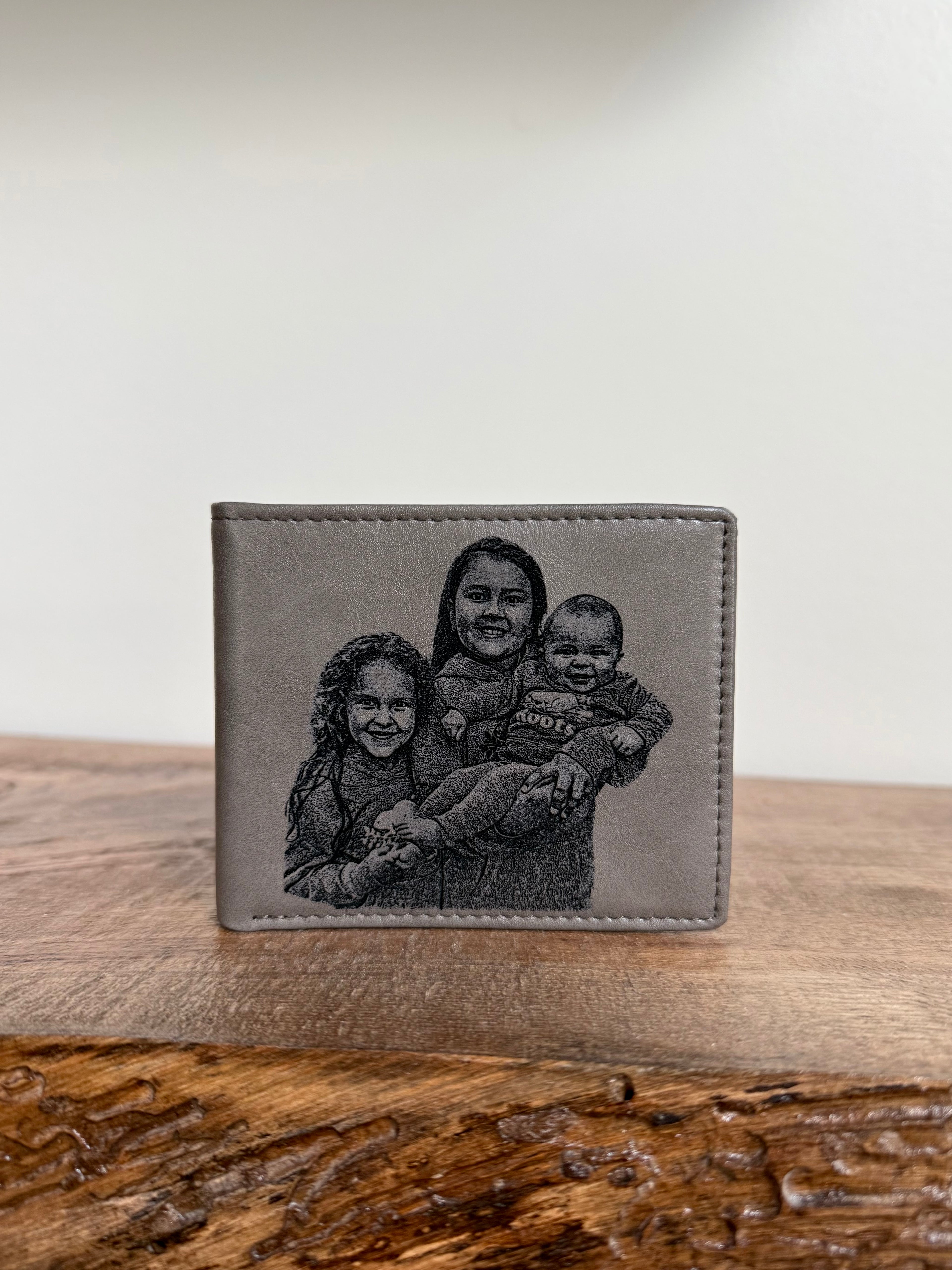 Personalized Engraved Leather Wallet