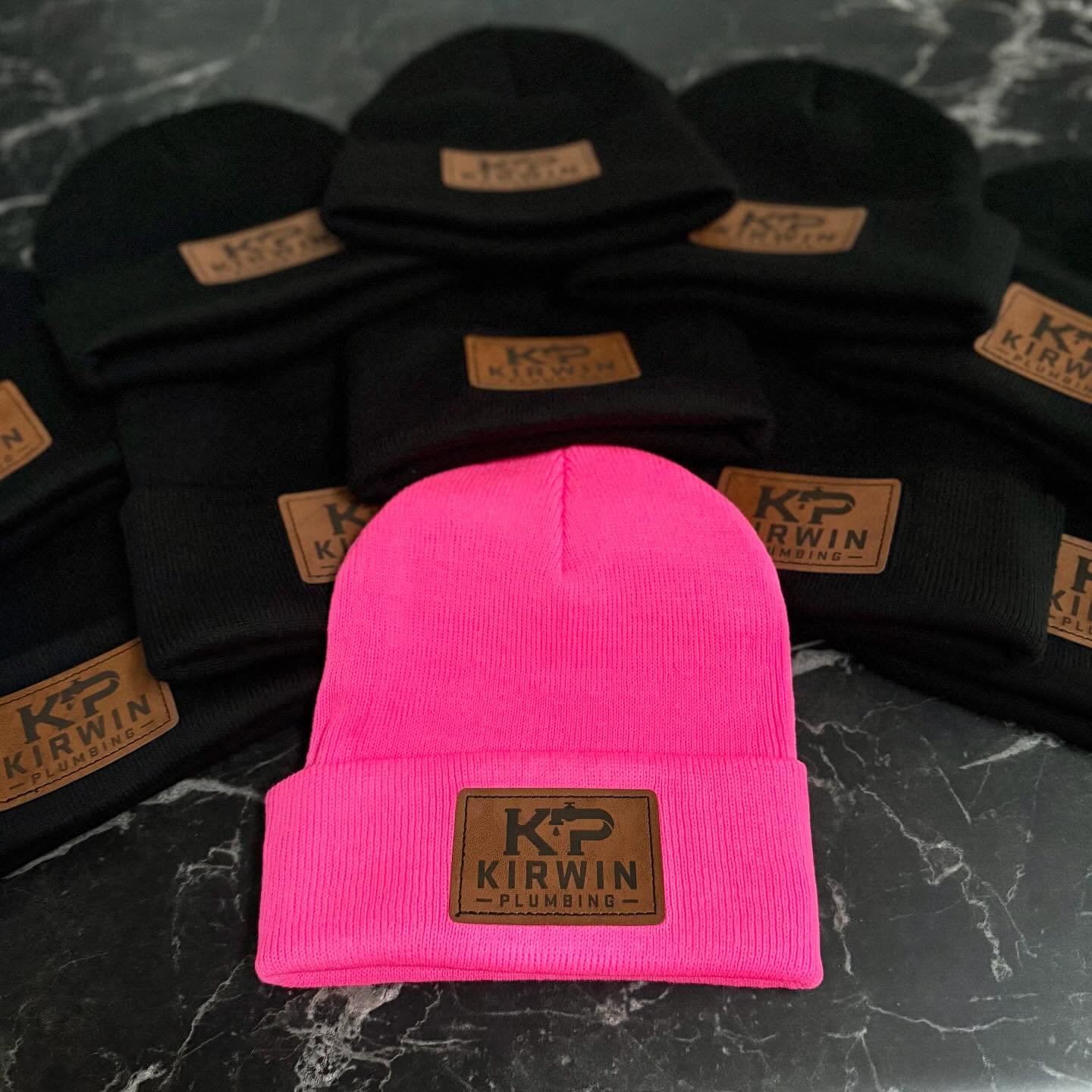 Custom Leather Patch Toque