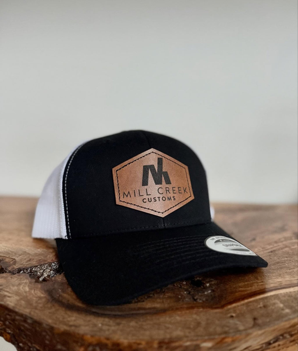 Custom Leather Patch Hat