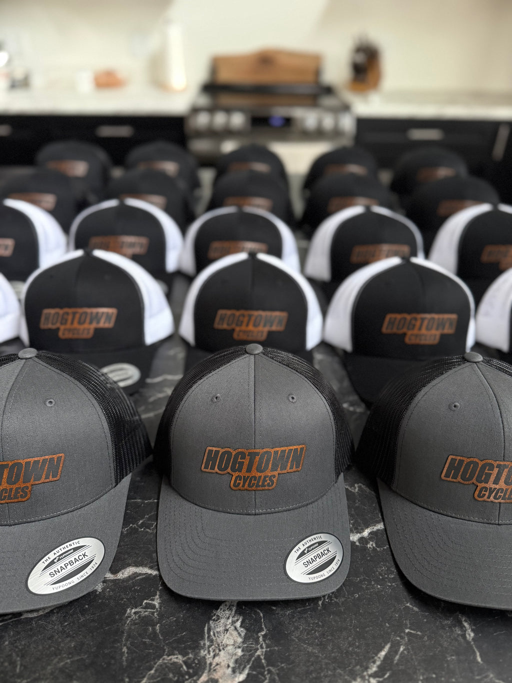 Custom Leather Patch Hat