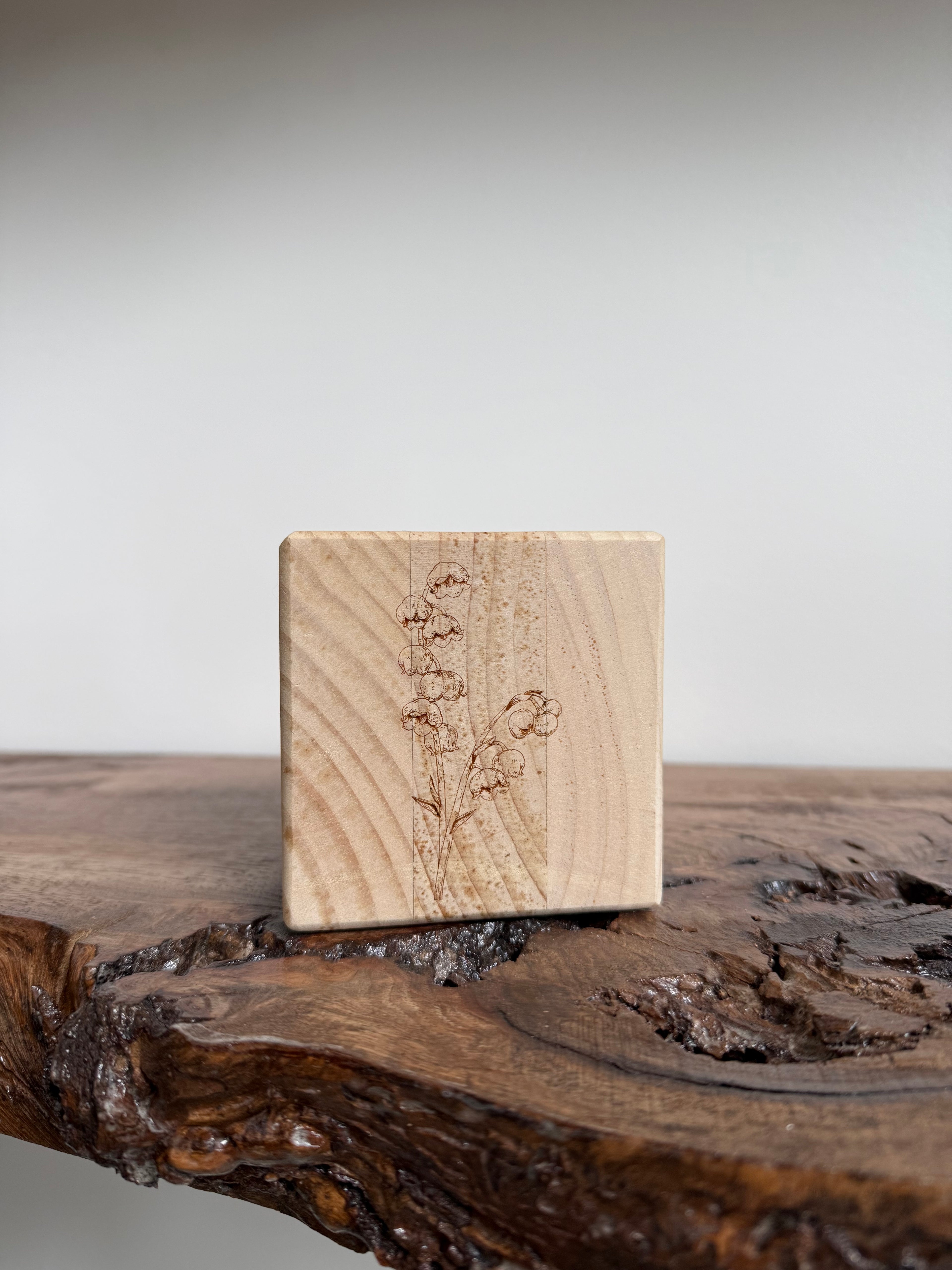 Baby Stats Wooden Block