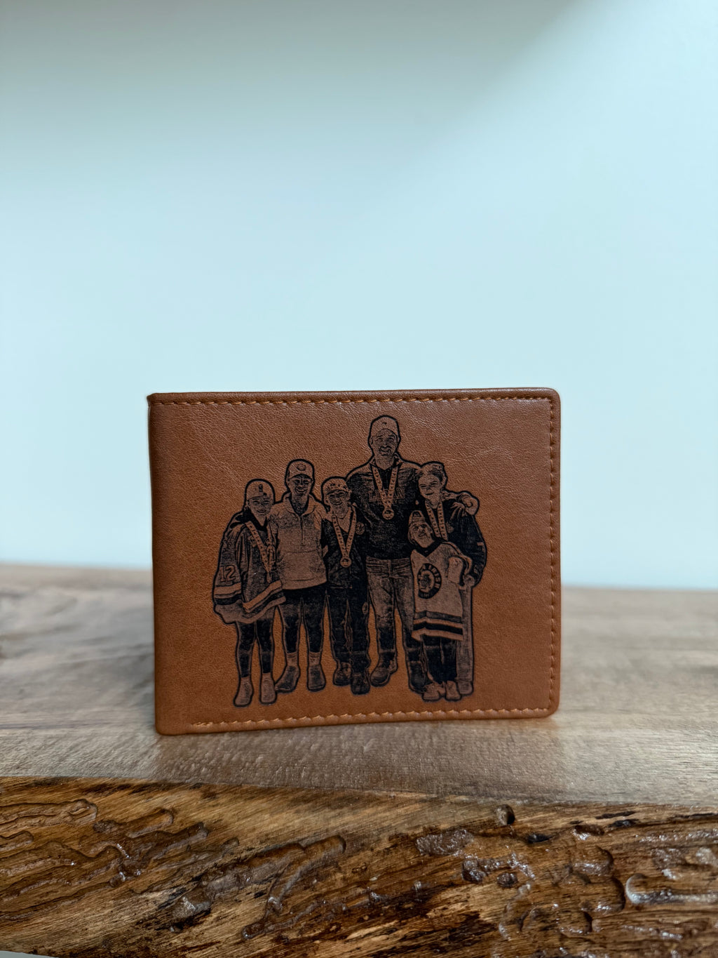 Personalized Engraved Leather Wallet