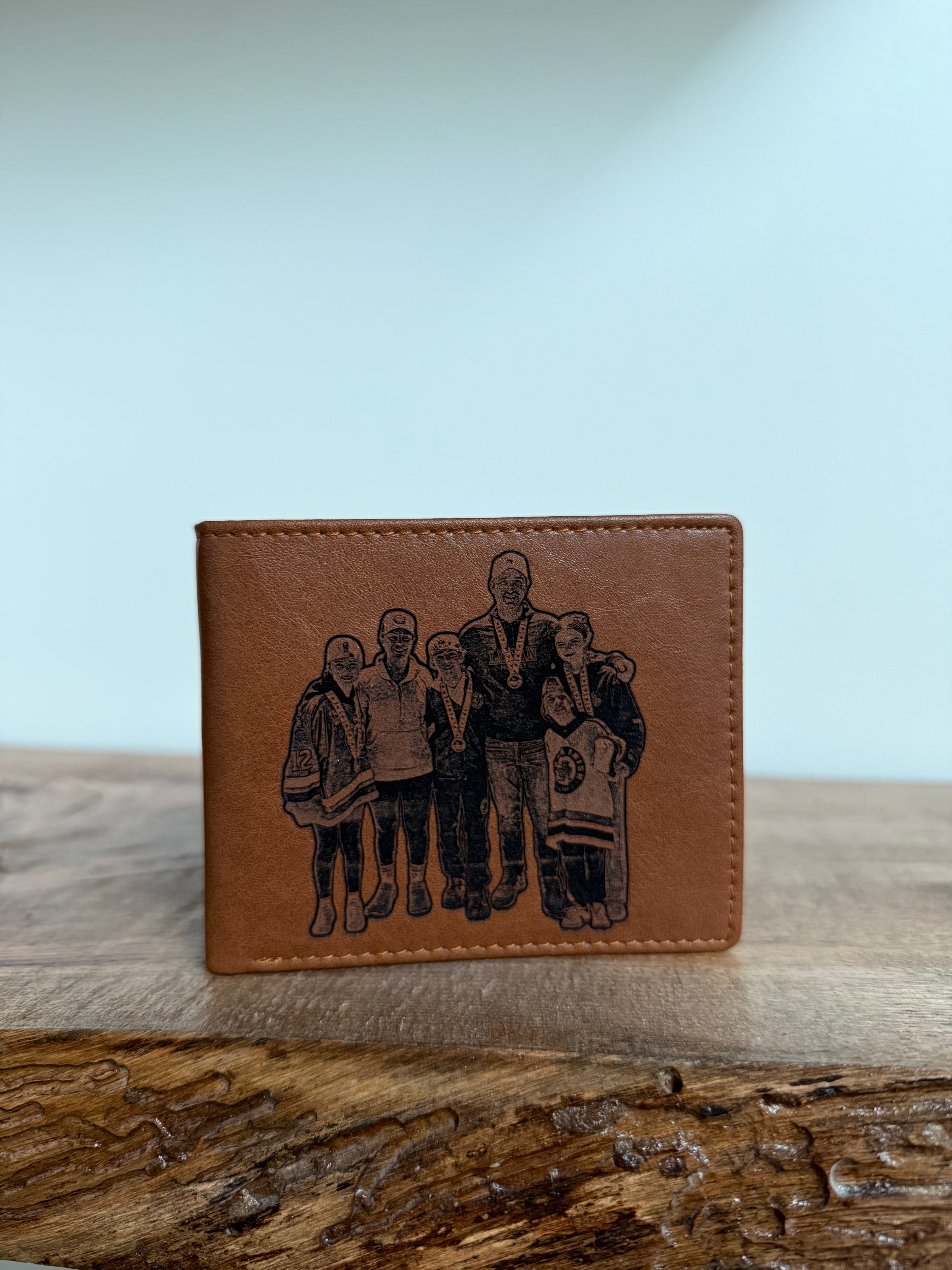 Personalized Engraved Leather Wallet