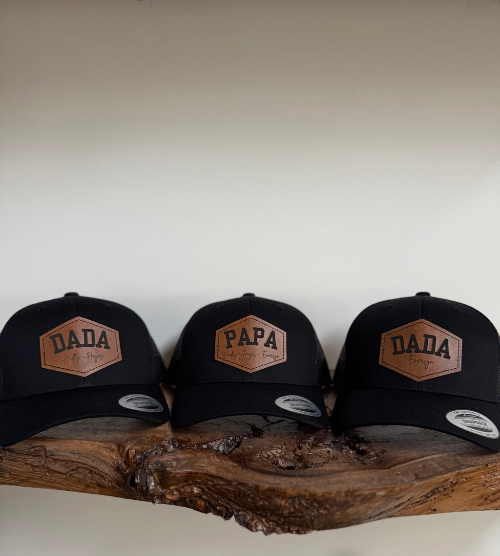 Custom Leather Patch Hat